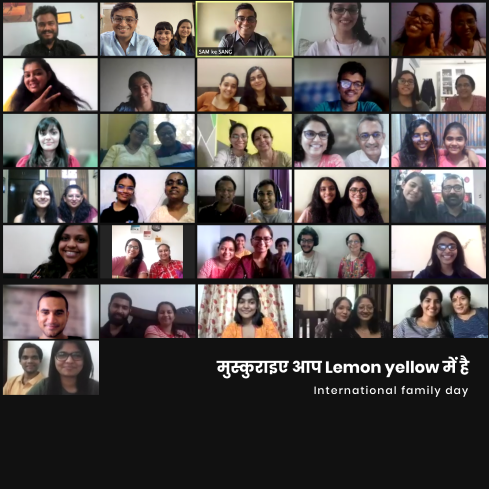 Team LY with their family for International Family Day, 2021