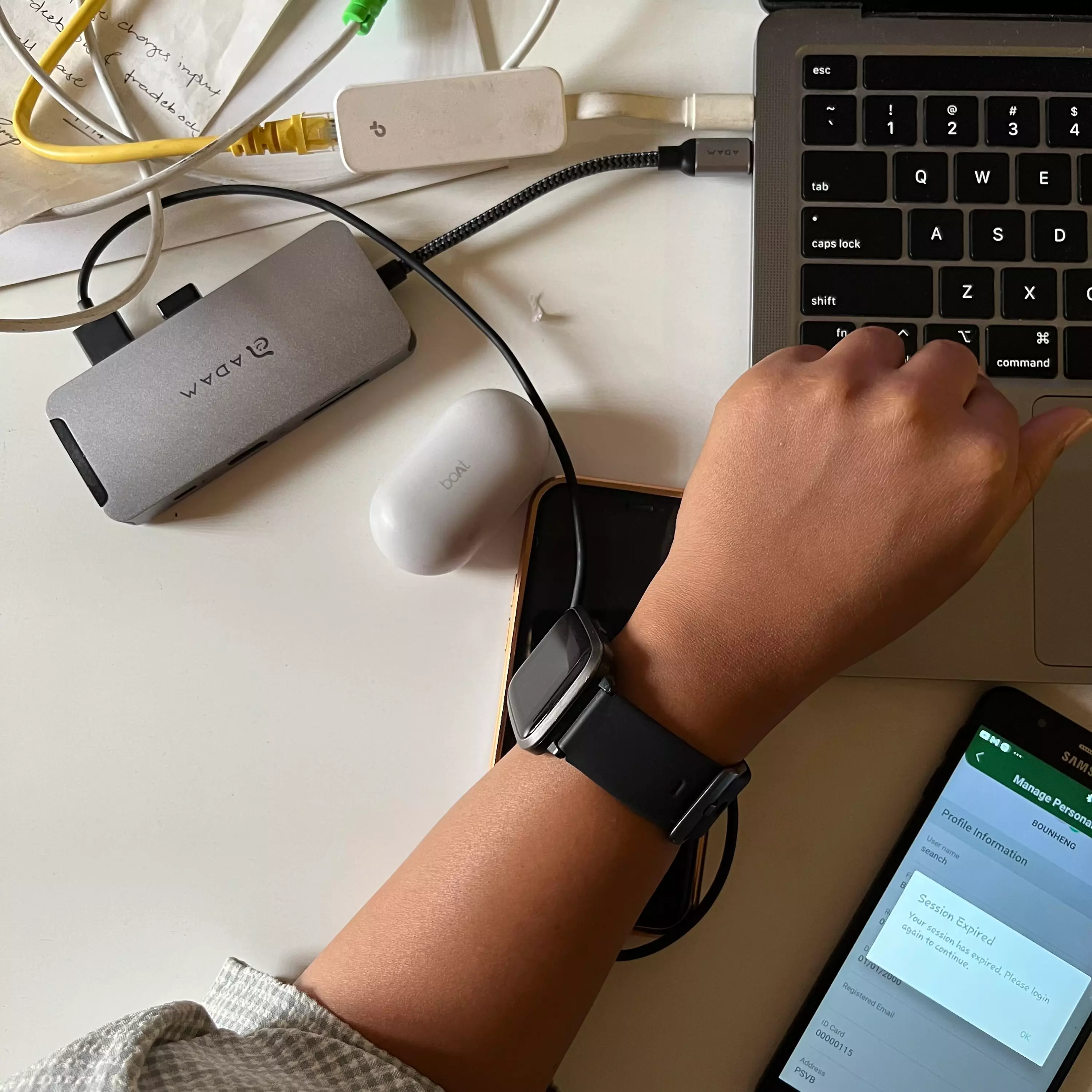 Designer adding aestehtic to work