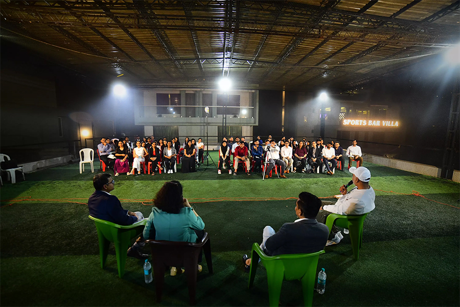 Team LY in conversation with Sauvik Banerjjee